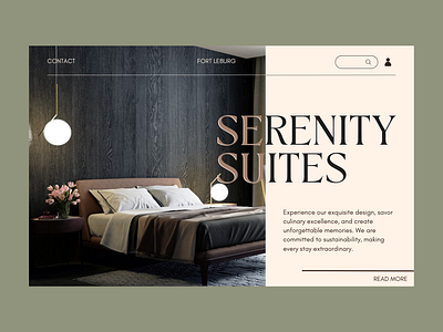 Landing page of a Luxury Hotel design hotel landing page website
