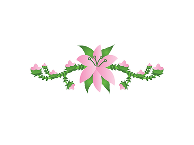 Florist logo aesthetic florist flower illustration logo minimalist pink