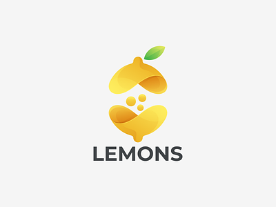 LEMONS branding design graphic design icon lemon coloring lemon icon lemon logo lemons coloring logo