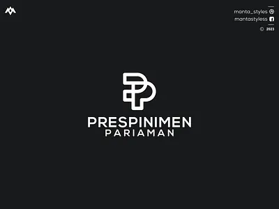 PRESPINIMEN PARIAMAN branding design graphic design icon letter logo minimal pp icon pp letter logo pp logo