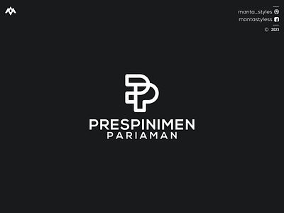 PRESPINIMEN PARIAMAN branding design graphic design icon letter logo minimal pp icon pp letter logo pp logo
