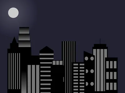 City Skyline Project art city css design html illustration language programming project skyline