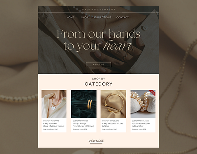 Jewelry Online Shop Website jewelry ui ux web website
