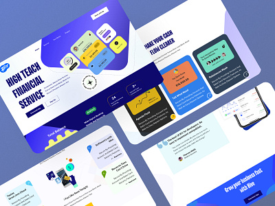Saas landing page app branding clean colourful design management minimal saas saas web ui web