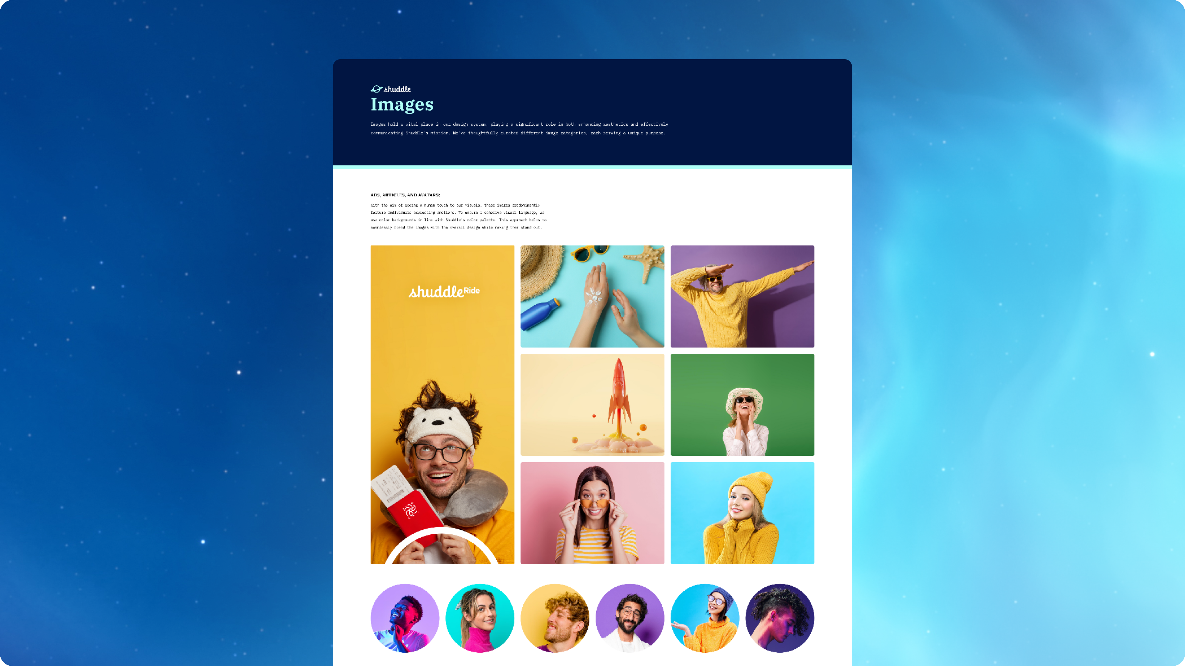 AsteoriDS Design System Pages: Images