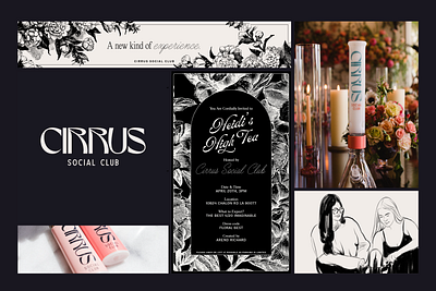 Cirrus Social Club - Spring brand refresh brand brand design branding cannabis floral logo logo design lounge luxury