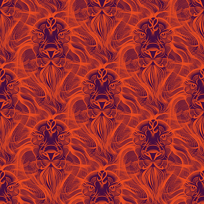 Seamless "Lion" pattern collection freelance illustration leo leon pattern vector