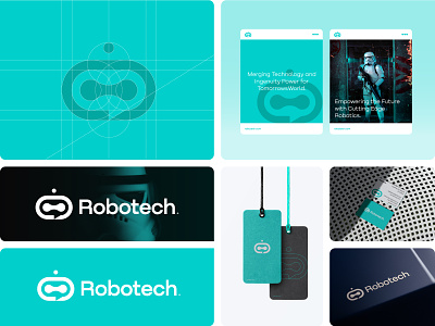 Robotech -Mascot, ai, chatbot, logo, identity, branding ai artificial intelligence automation brand identity branding chat chatbot identity logo logo design logo designer machine mark minimal modern robot robotech robotics symbol tech