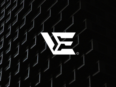 VE monogram e futuristic letterlogo lettermark logo logodesigner minimalist monogram new sell style tech v ve