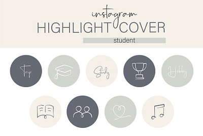 Instagram Highlight Cover Student highlight cover