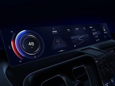 HMI Car Dashboard Cluster UI Design & Animation 2023 animation automotive automotive design car car application car interface car navigation car panel car ui cluster concept dashboard design digital dashboard electric car futuristic hmi interface smart dashboard smart monitoring tesla