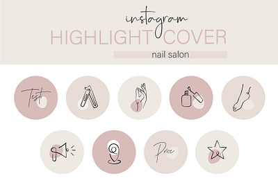 Instagram Highlight Cover Nail Salon nailart