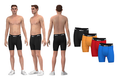 Men's Boxer Briefs 3d apparealdesign briefs clo3d design fashion design flatdesign illustration mens boxer pattern design swimwear technicaldesig underwear