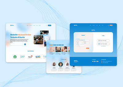 Online Learning Website Design design graphic design ui website
