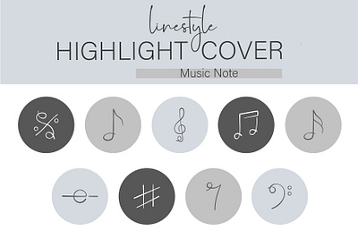 Instagram Highlight Cover Music Note note