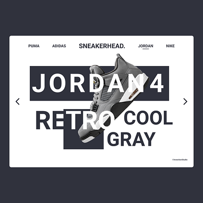 SNEAKER HEAD LANDING PAGE branding design graphic design landing landingpage ui uiux webdesign