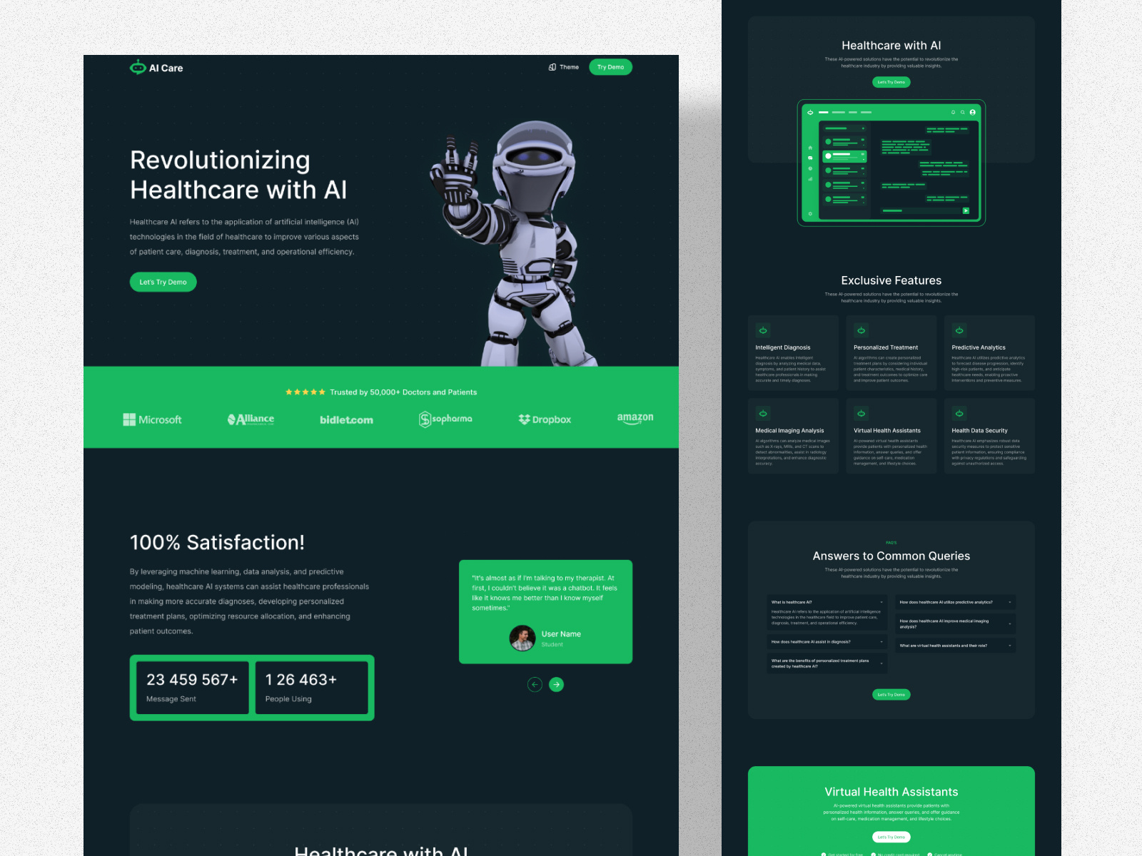 AI Healthcare Chatbot System Template by Zelal Hossain for JS Template AI Healthcare Chatbot System Template by Zelal Hossain for JS Template