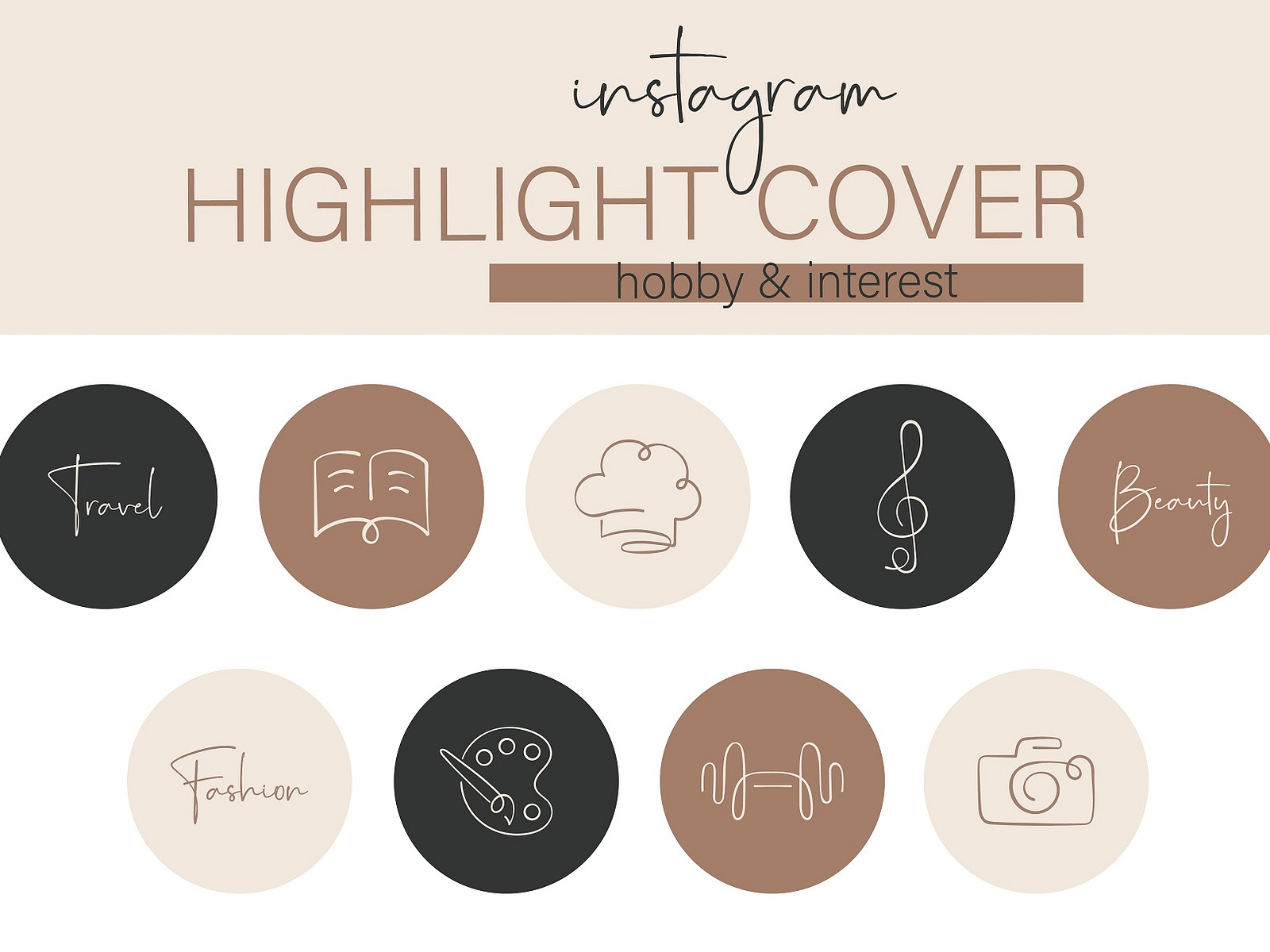 Instagram Highlight Cover Hobby & Interest V2 by pepulous dsg on Dribbble