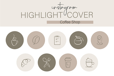 Instagram Highlight Cover Coffee Shop highlight cover