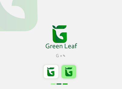 Tea company logo(Green Leaf with Letter G) gradiantlogo graphic design lettermarklogo logo logodesign logodesigner logos minimallogo