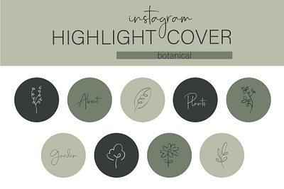 Instagram Highlight Cover Botanical Edition plants