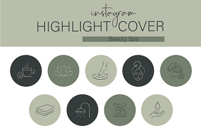 Instagram Highlight Cover Beauty Spa sauna