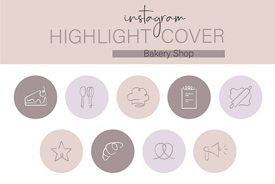 Instagram Highlight Cover Bakery Shop highlight cover