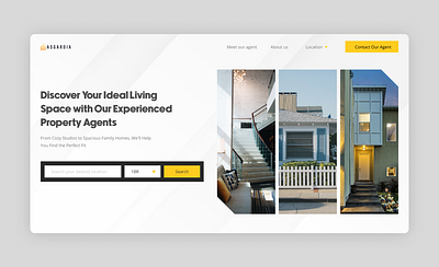 Property Agency Website Design ui