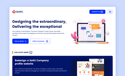 Design Agency Landing Page ui