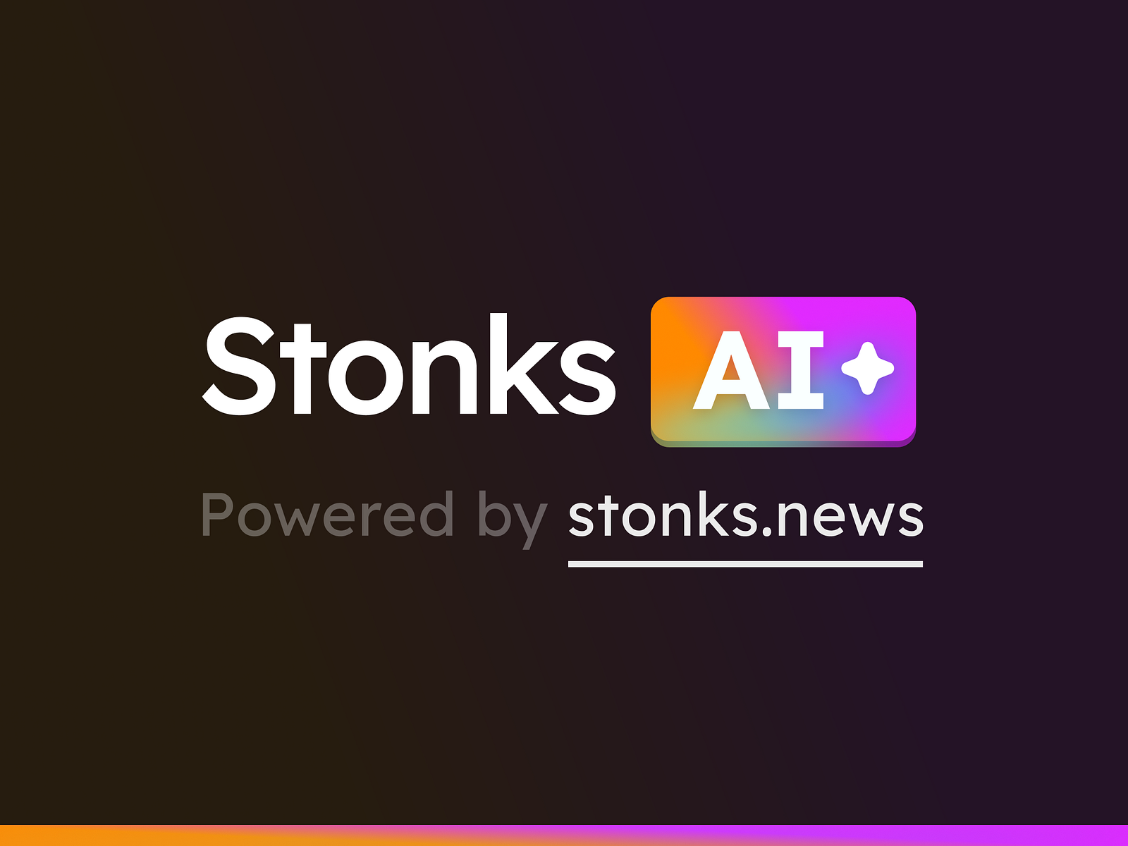 Stonks AI by Gyan Lakhwani on Dribbble