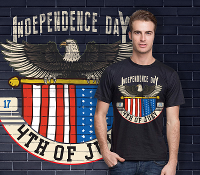 4th of July Independence Day T-Shirt Design 4th july t shirt design america celebration design freedom graphic design illustration independence day indespendence day t shirt design retro shirt shirt design t shirt t shirt design tshirt us vintage