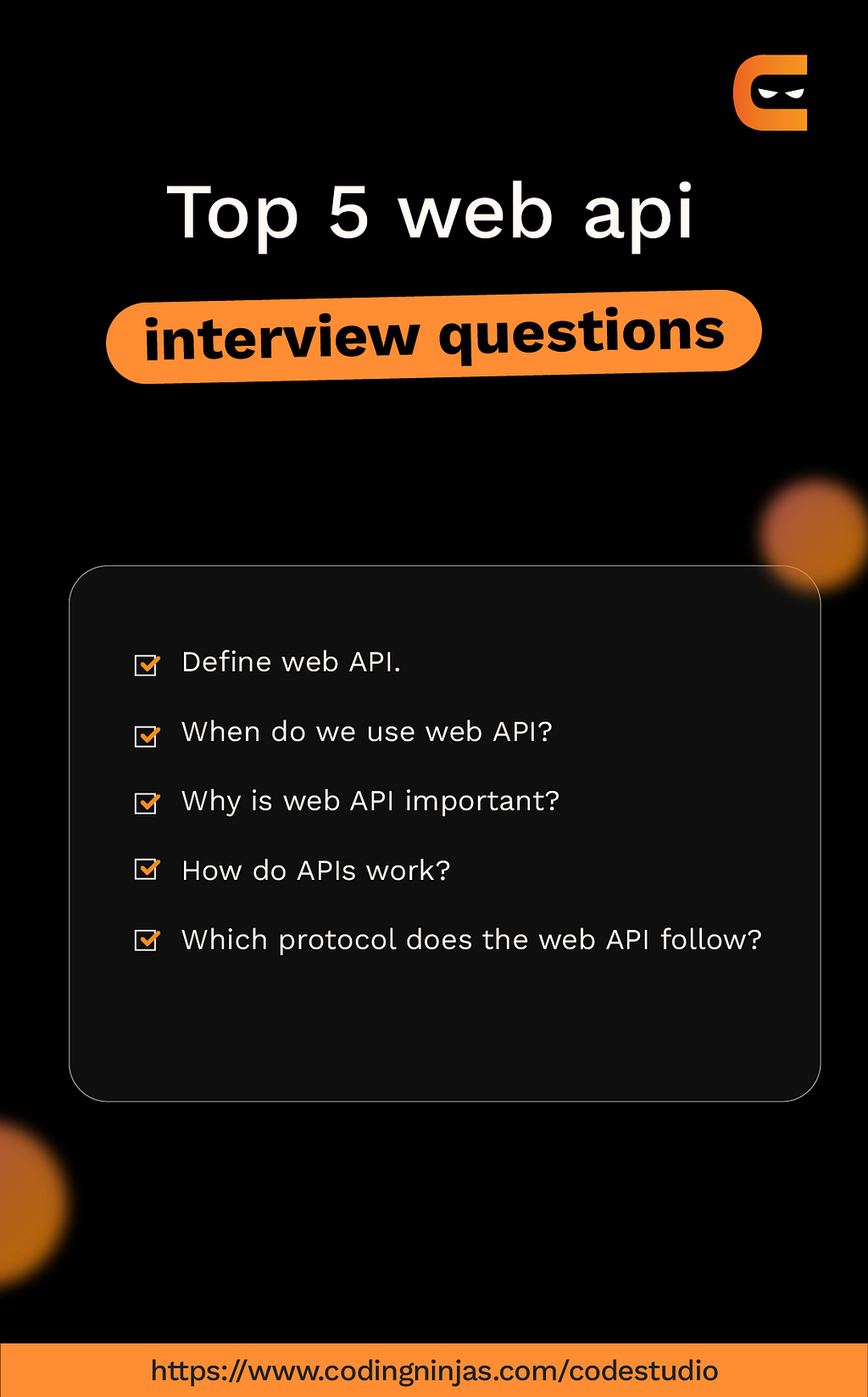 Top 5 web api interview questions by Aanya Verma on Dribbble