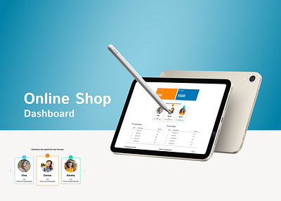 Online Shop Dashboard crm dashboard design online shop sales ui ux