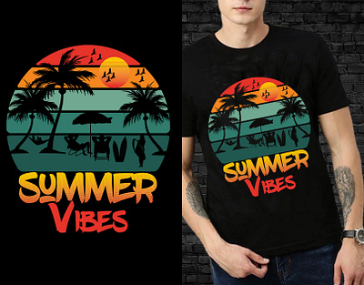 SUMMER T-SHIRT DESIGN branding design graphic design illustration logo summer summertshirt summertshirtdesign tshirt tshirtdesign typography vector