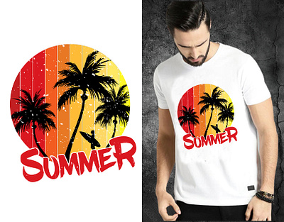 SUMMER T-SHIRT DESIGN apparel branding design fashion gaming graphic design illustration summer summertshirt tshirt tshirtdesign typography usa usatshirt vector vectortshirt vintage