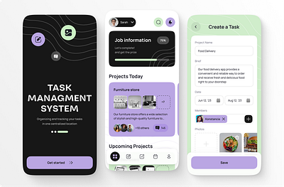 Task Management Mobile app efficiency interface design mobile mobile app task management tasks ui ui design ux ux design