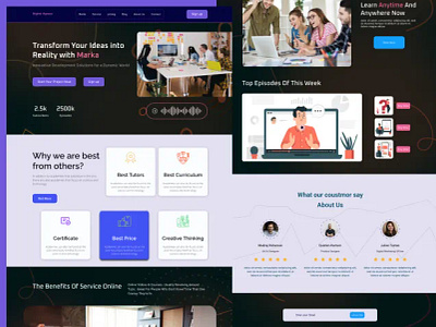 Dark mode Digital Agency Website design" lending page Design app branding creative design dashboard design design digital agency digital app full lending page graphic design illustration logo mobile app ui ux ux research vector website website design