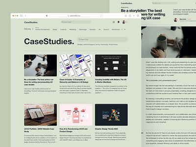 #Exploration - Home page - Article Website app design graphic design typography ui ux