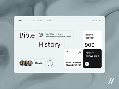 Bible Web Platform animation bible design edtech education elearning home page landing landing page learning motion online platform ui ux video web web design web ui website