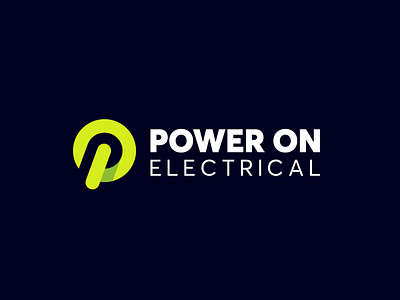 Power On Electrical branding construction logo electrical logo electrician logo graphic design logo power logo