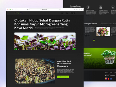 #Exploration - Home page - Agriculture Company Website app design graphic design ui ux