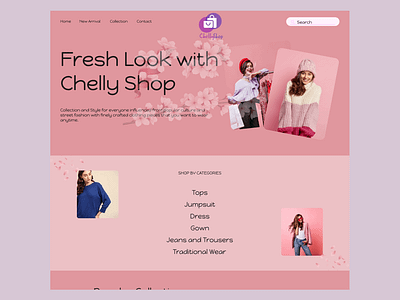 Chelly Shop design figma ui