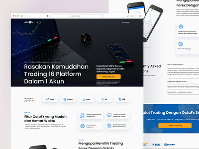 #Redesign - Landing Page - Trading Website app design graphic design ui ux