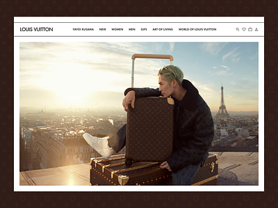 Redesigning LV Website Navigation e commerce louis vuitton luxurybrand navigation menu website