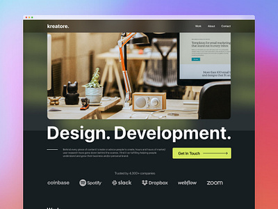 #Exploration - Home page - Design Studio Website app design graphic design ui ux