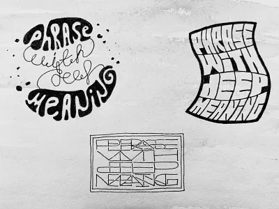 Phrase with deep meaning #2 design graphic design typography