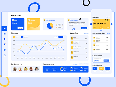 Banking dashboard animation bank banking dashboard dashboard design design ecommerce figma finance finance dashboard fintech minimal ui web