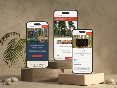 Getaway - Mobile Friendly Travel Website adventure explore journey mobile ui tourism ui travel landing page travel mobile ui travel web destination traveller trip ui ui uiux design vacation mobile ui