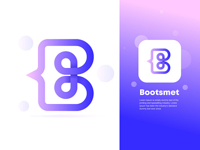 Bootsmet app b letter logo b logo branding creative logo design development gradient logo graphic design logo logo design logo designer logo type modern logo programming technology logo trendy logo ui web website