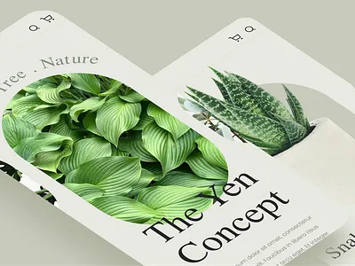 Shop Plants eCommerce App app application minimal minimalistic plants ui uiux